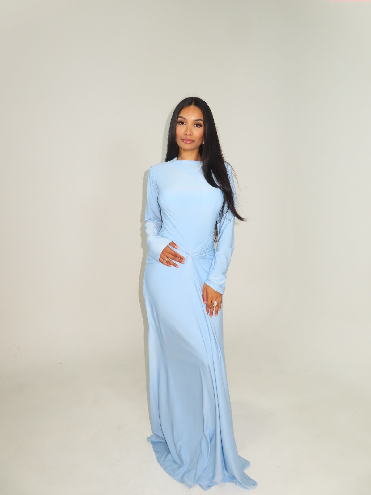The SERENE Drape Dress – DOMINA